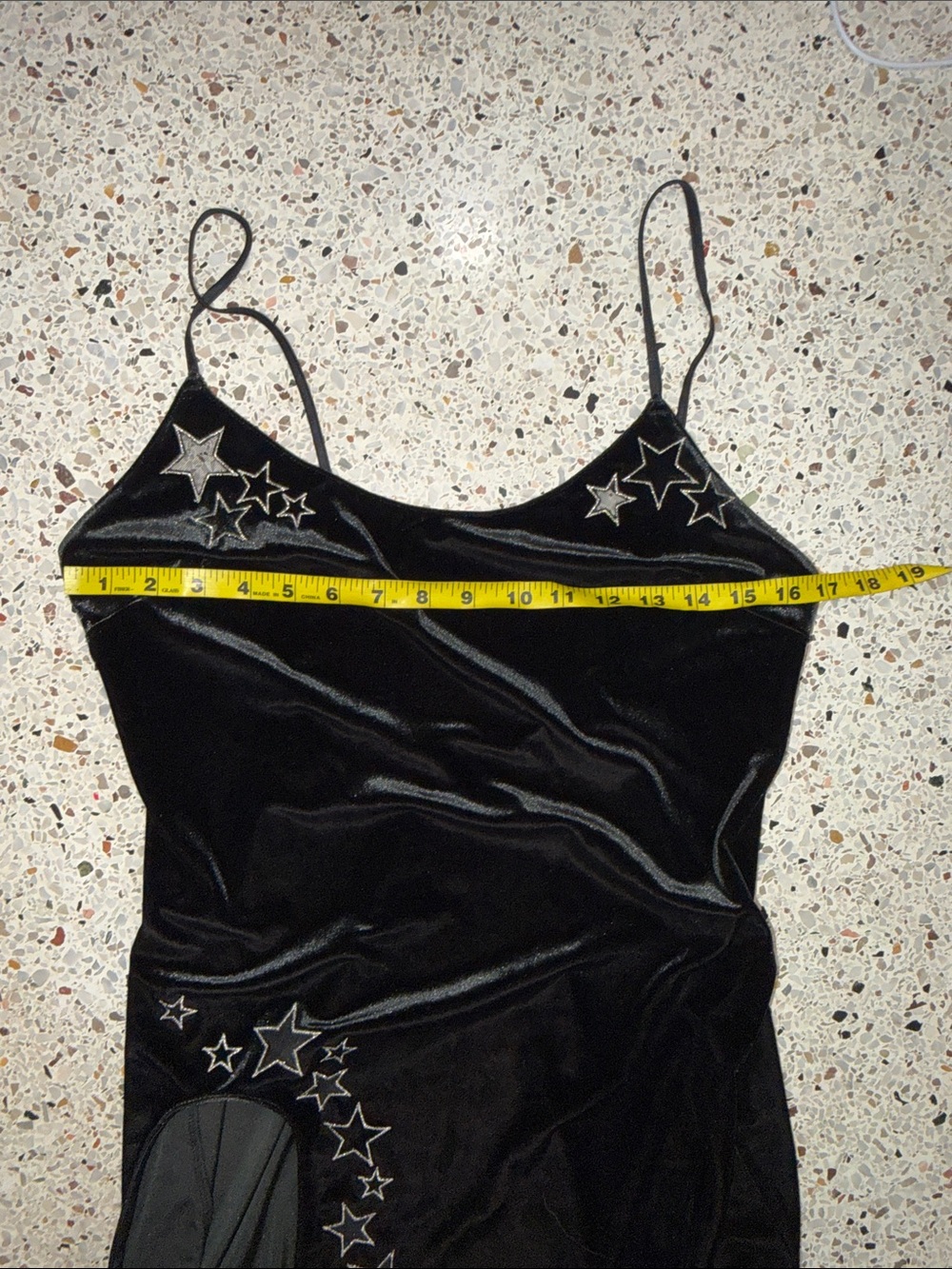 Victoria’s Secret velvet dress gown maxi star midnights small s slit - Picture 6 of 8